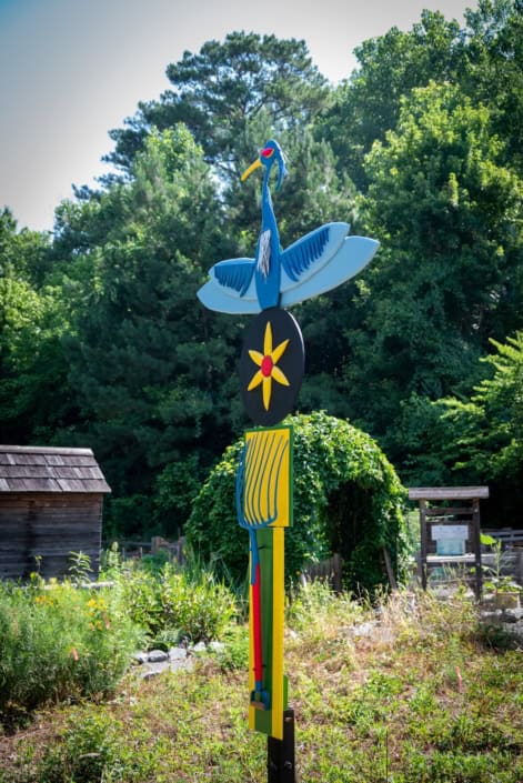 Blue Heron Totem Pole (2024)