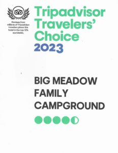 Trip advisor traveler's choice Big Meadows family campground.
Keywords: Big Meadows campground