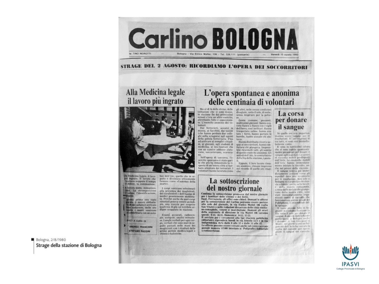 strage 2 agosto bologna avis