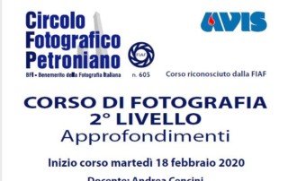 Corso fotografia 2° livello Avis