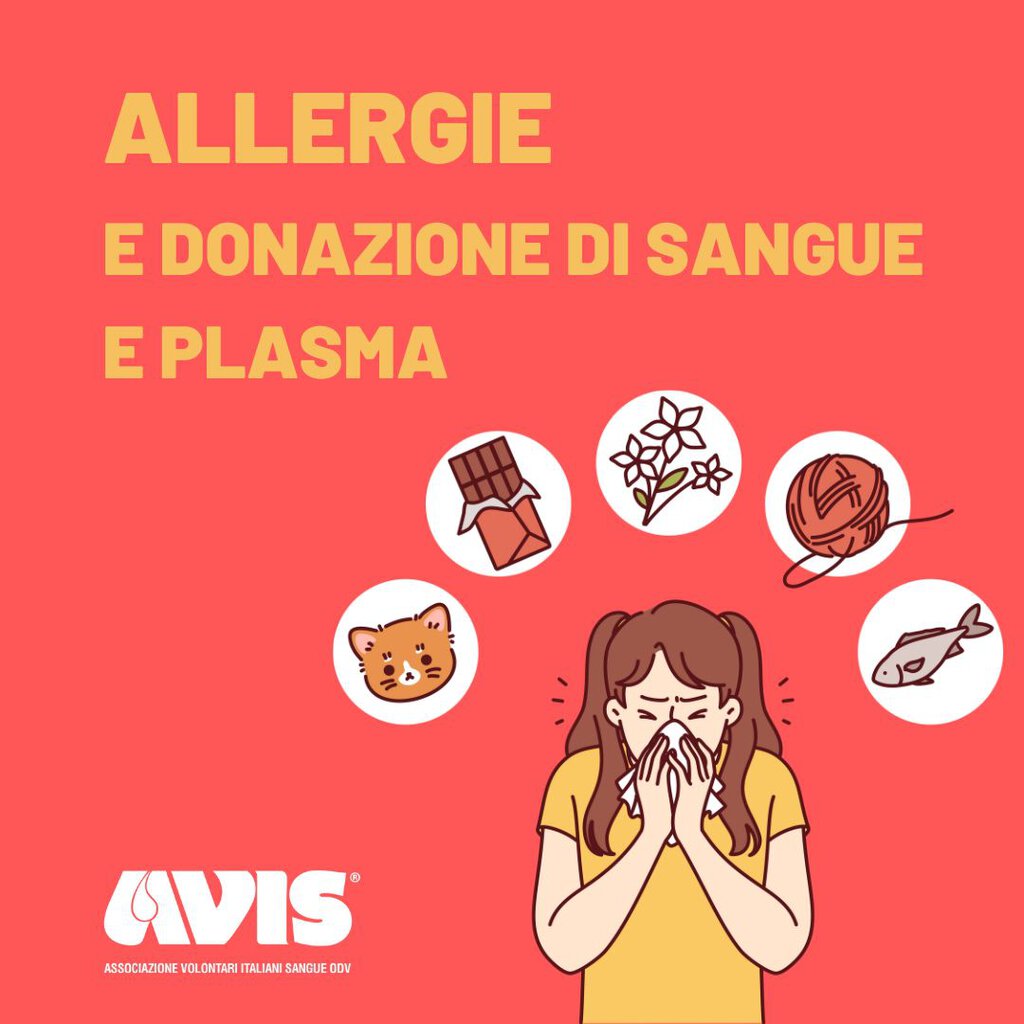 allergie e donazione sangue e plasma