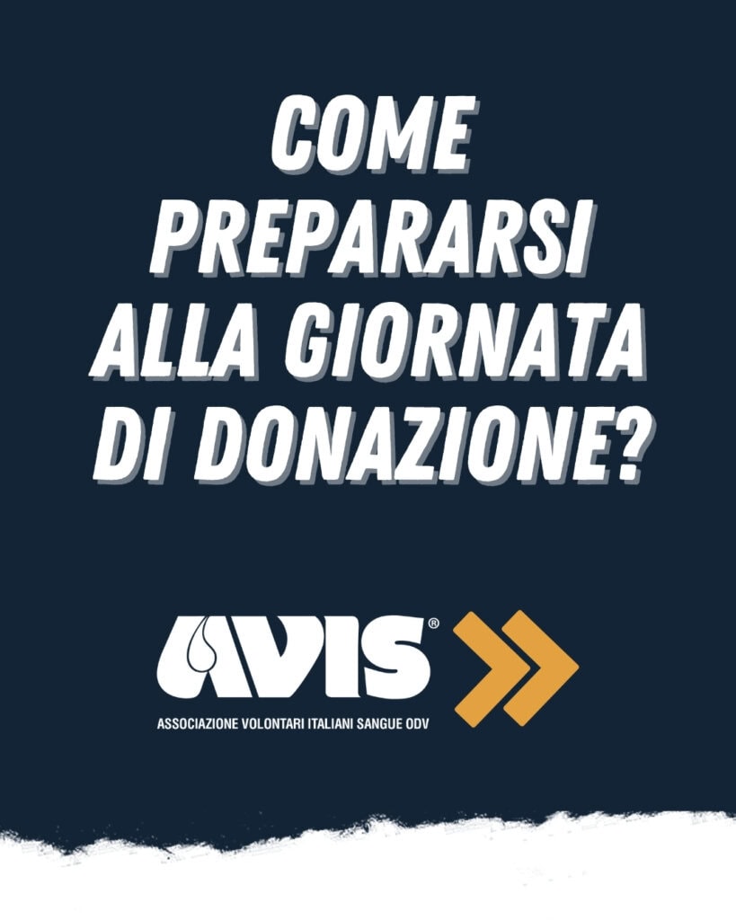 Come prepararsi alla donazione avis