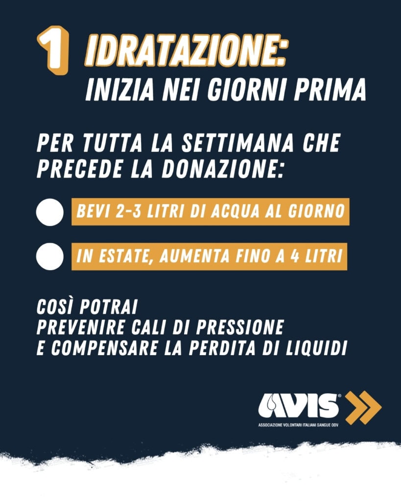 Come prepararsi alla donazione 2