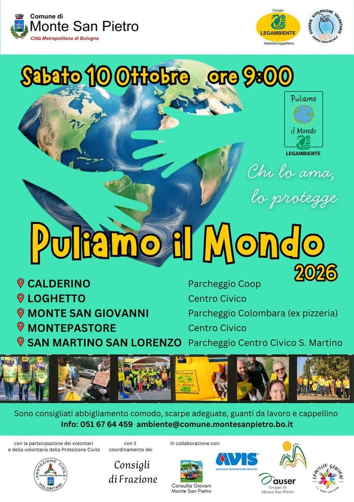 Puliamo il mondo Avis Monte San Pietro