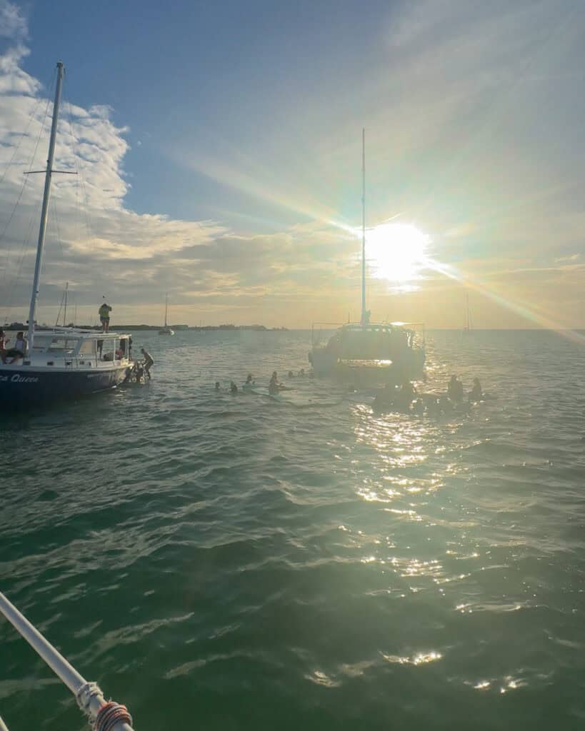 Sunday fun day hosted by Bella's backpackers hostel in Caye Caulker