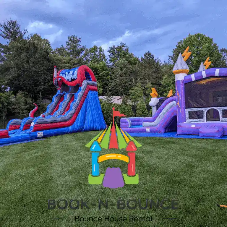 bounce rentals w/slide outdoor set-up or in a plaza