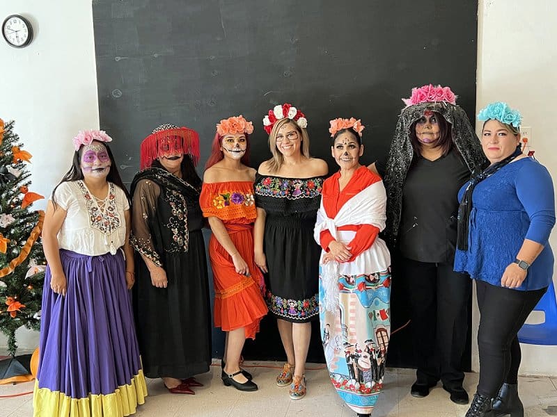 Border Partners Palomas Promotoras with Melissa Reyes (l-r) Viky, Mayela, Berla, Melissa, Gloria, Cecy and Maria