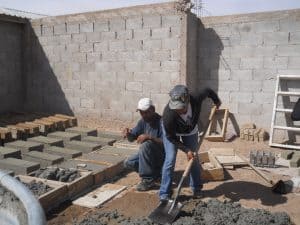 papercrete block production
