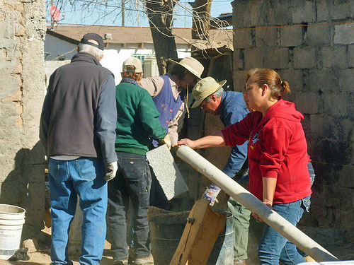workers at work
