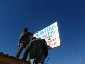 posting sign