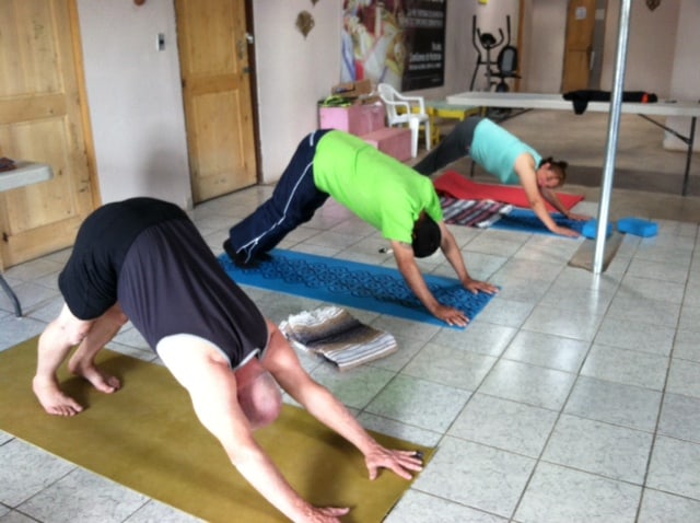 downward dog pose