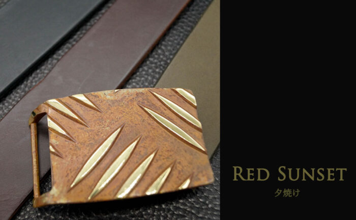 革製品専門店 Bottega Glicine/ボッテガ グリーチネ Buckle Red Sunset Bottega