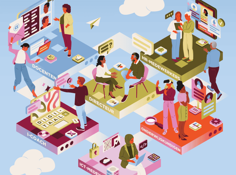 Inside Karmijn Simons' illustration strategy, how she crafted MBO Digitaal's visual language
