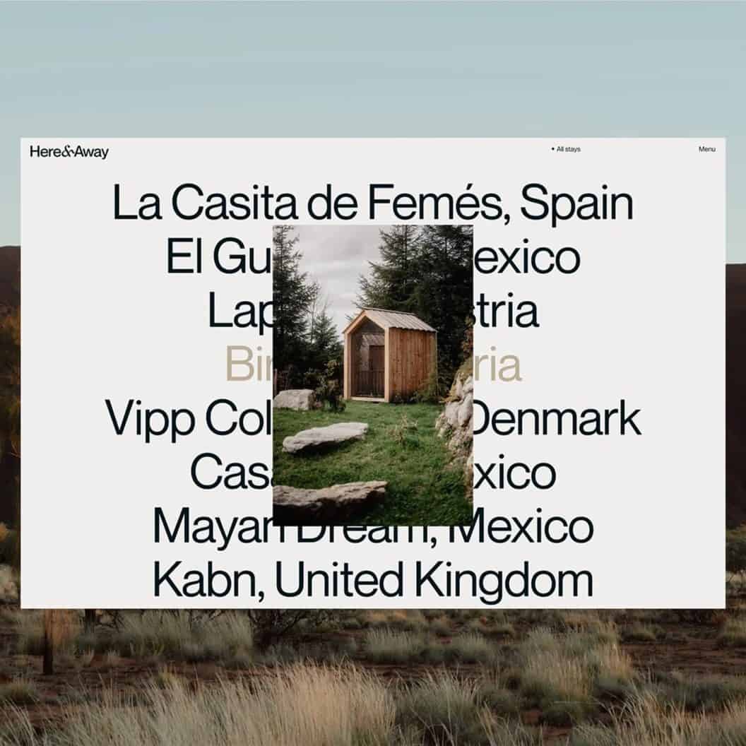 Here & Away Treats Travel like Editorial, Designing Magazine-Grade Sites That Tell Stories