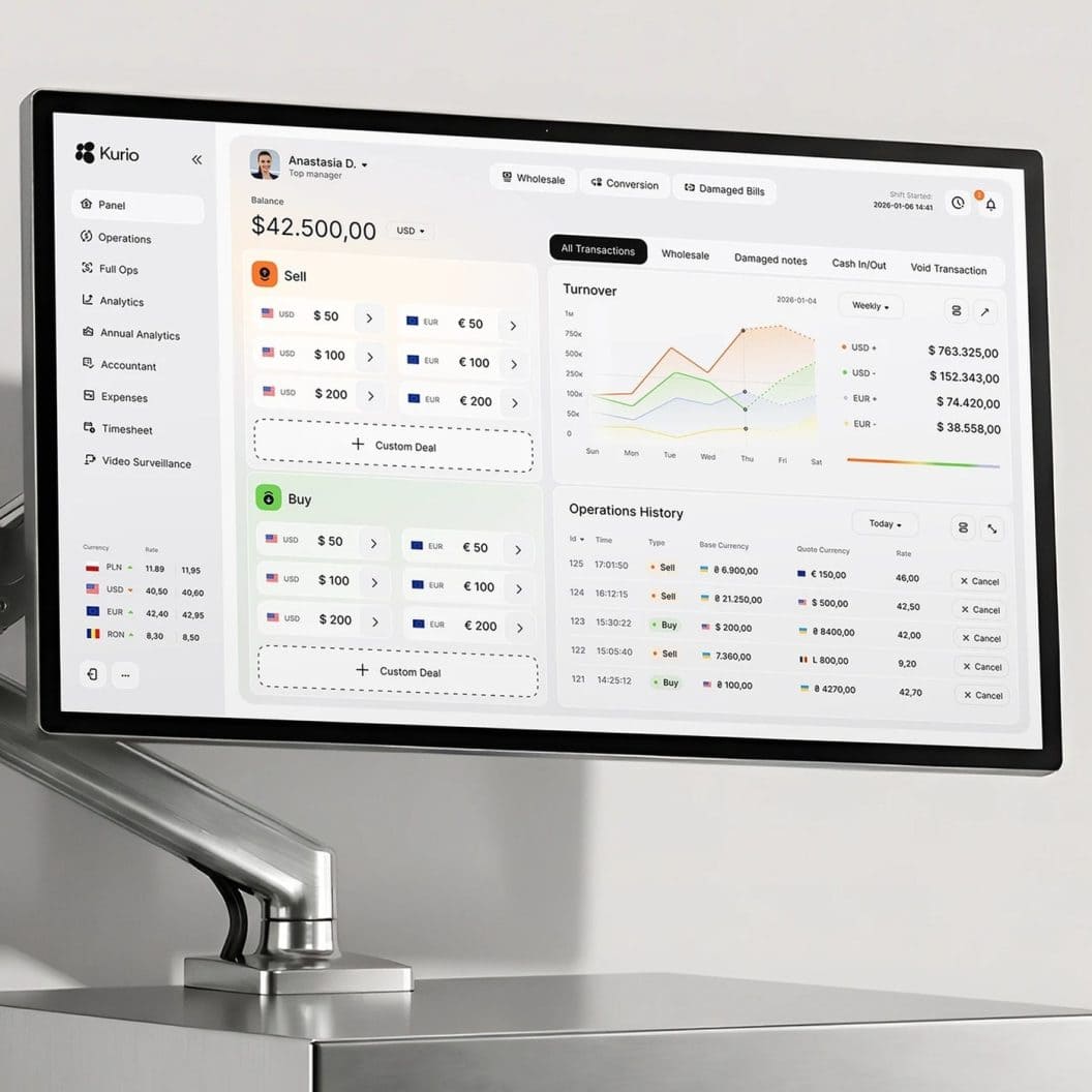 Kurio UI/UX, Denis El's bold redesign that boosts engagement with intuitive microinteractions