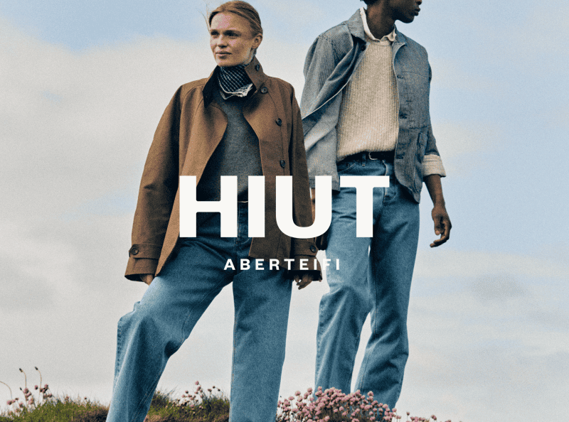 Pentagram's Hugh Miller gives Hiut a bold rebrand, reviving Aberteifi's jeans heritage