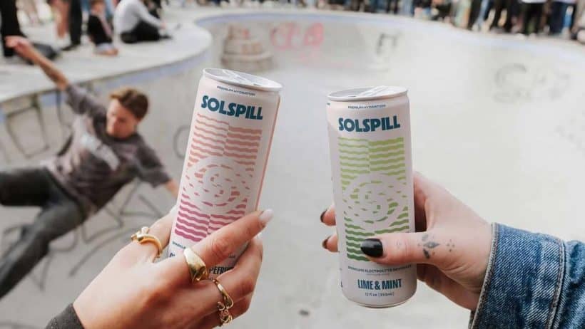 Solspill Beverage Packaging, Holman Design's Distinctive, Shelf-Stopping Brand Identity