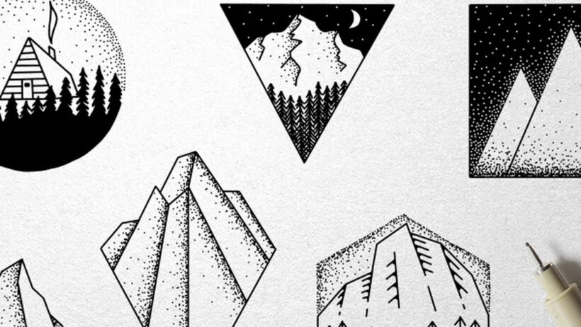 Adrian Pelletier Signature Geometric Landscapes, Vector Grid Series for Modern Design