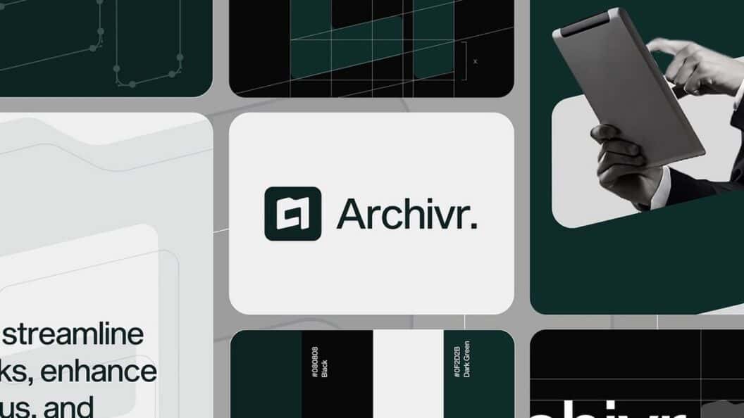 Archivr Brand System, Visual Identity Grid, Layout Rules and Distinctive Typography