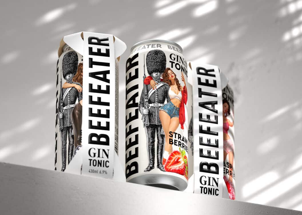 Constantin Bolimond Transforms Beefeater, Sculptural Branding with Bold Visual Impact