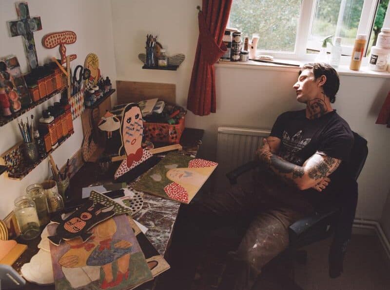 Meet Joseph Carway, the artist blending paint and wood into striking, pattern-driven art