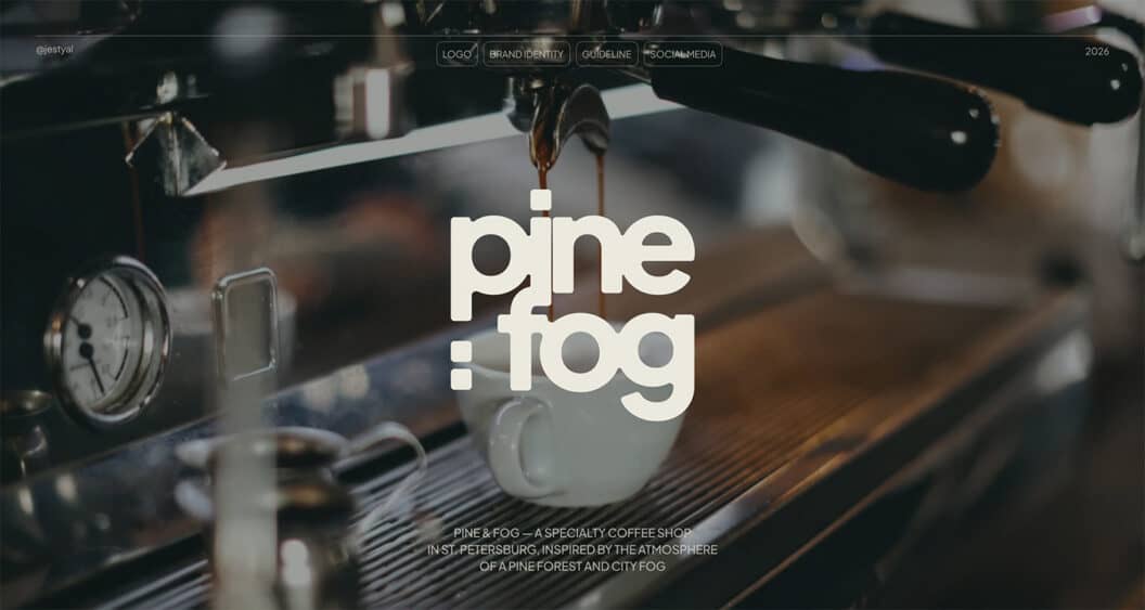 Natalia Doroshenko Shapes Pine & Fog Coffee Brand, Cozy Rustic Identity with Modern Edge
