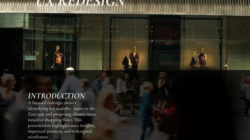 Zara Mobile App Redesign, UI/UX Layout That Cuts Friction and Boosts Conversions
