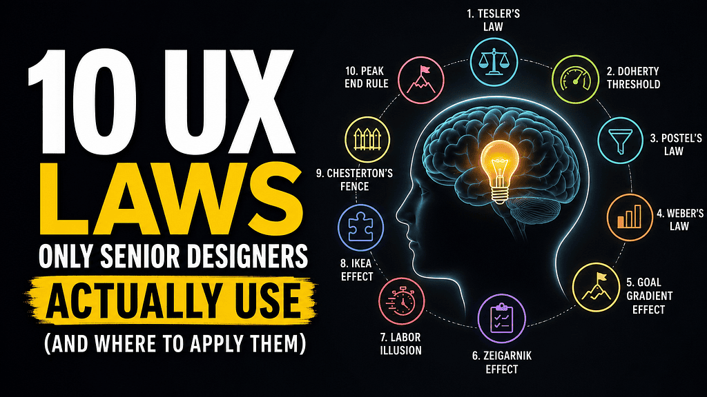 10 UX Laws Senior Designers Use, Practical Guidance on Where to Apply Each