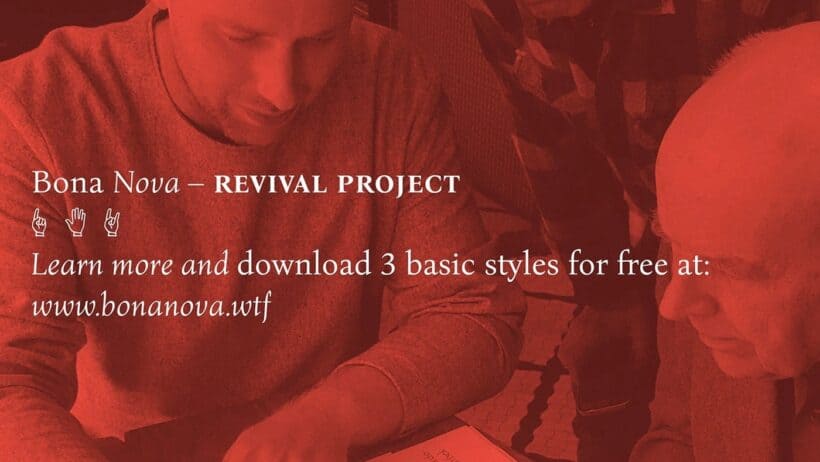 Bona Nova by Mateusz Machalski, Free Elegant Typeface for Branding and Editorial Use