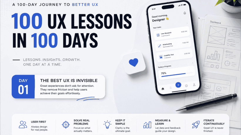 Day 1, 100 UX Lessons: Why Invisible UX Converts Users Faster