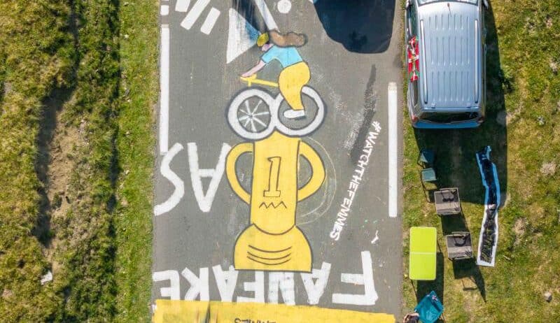 How Erin Aniker, doodles and all, had her work covered by penis graffiti at the Tour de France