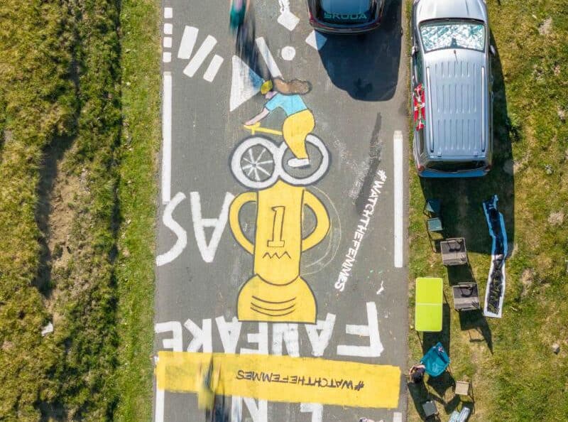 How Erin Aniker, doodles and all, had her work covered by penis graffiti at the Tour de France