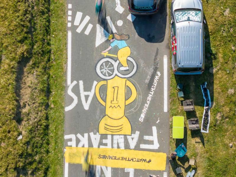 How Erin Aniker, doodles and all, had her work covered by penis graffiti at the Tour de France
