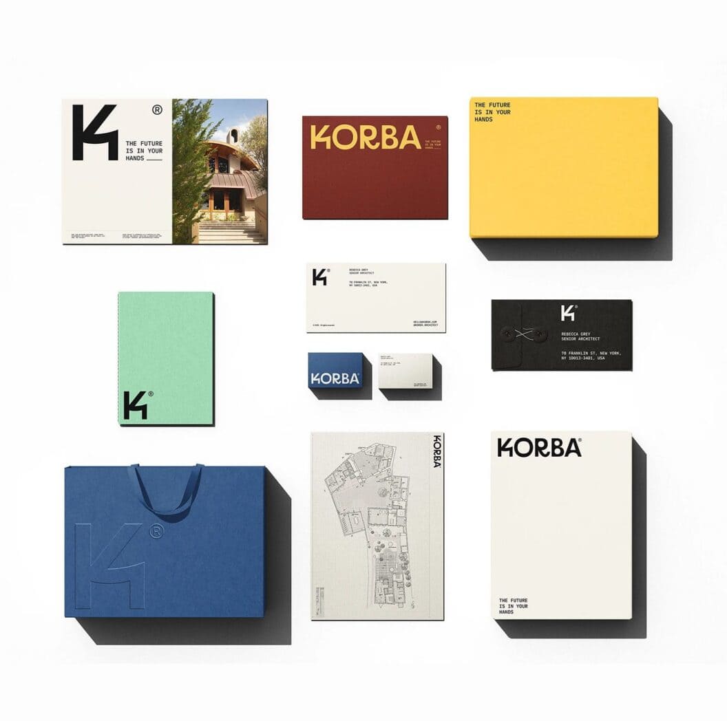 KORBA Architectural Studio Brand System, Bold Strategic Identity for Modern Architecture Firms