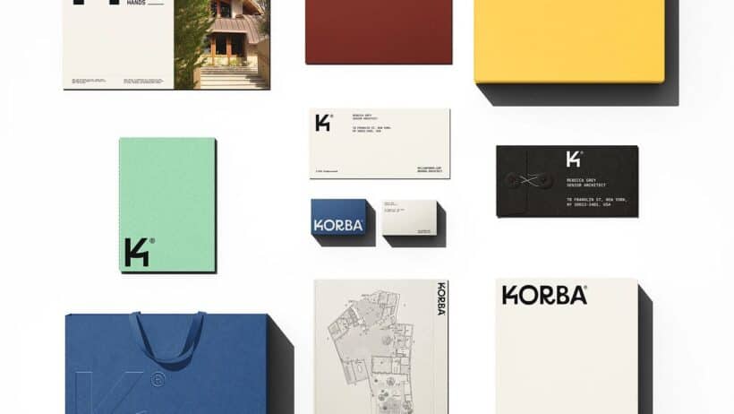 KORBA Architectural Studio Brand System, Bold Strategic Identity for Modern Architecture Firms