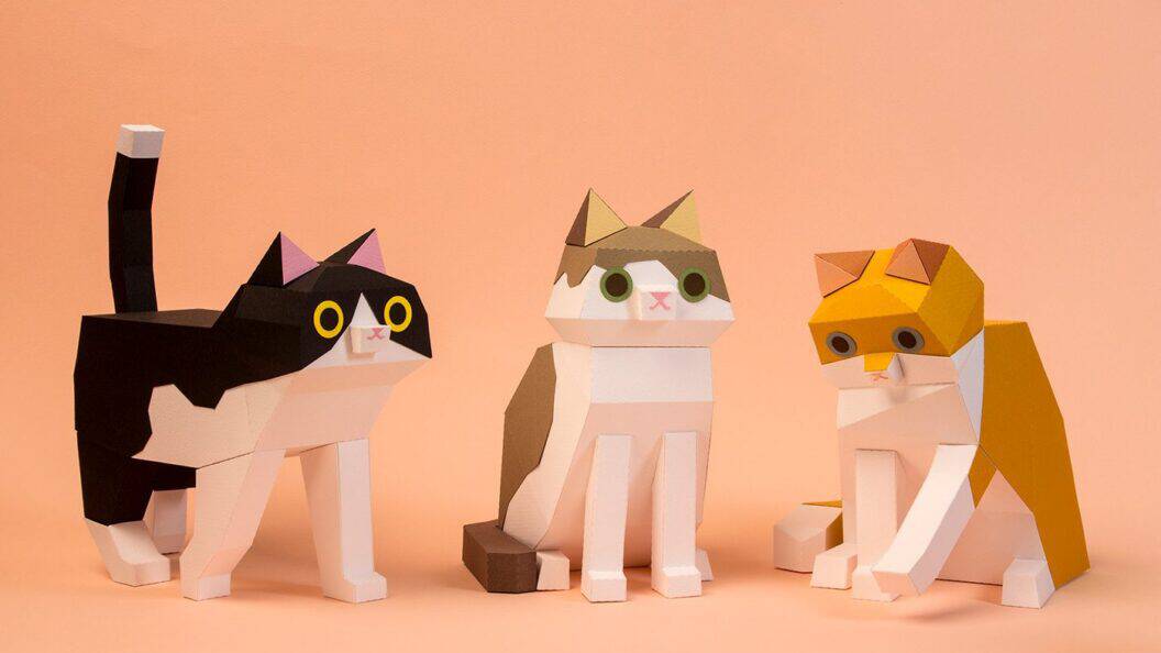 Kitten Paper Kits Design System, Studio-Grade Templates for Stunning Paper Sculptures