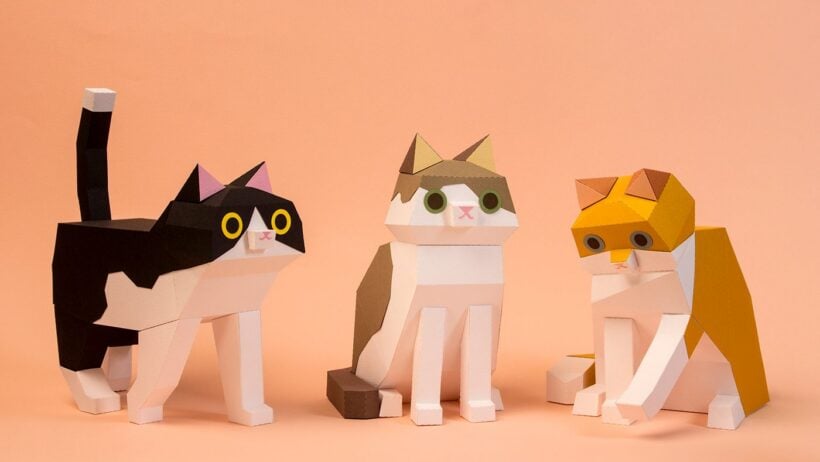 Kitten Paper Kits Design System, Studio-Grade Templates for Stunning Paper Sculptures