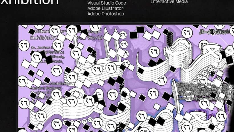Mariam Badawy's GTX, Bold Generative Type Experiments Reimagining Arabic Layouts