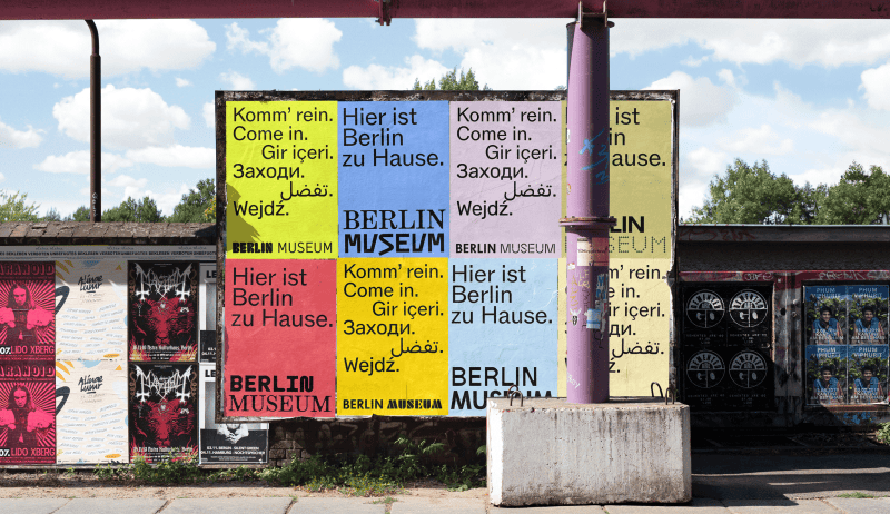 Stan Hema rebrands Stadtmuseum Berlin to Berlin Museum, turns city map into a bold wordmark