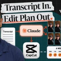 From 40 Minutes of Audio to a Week's Worth of Engaging Content with Claude and CapCut