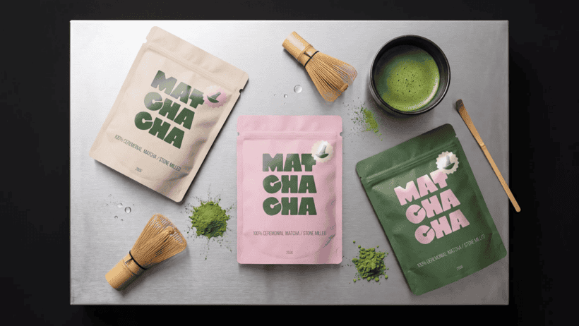 Matchacha Japanese Tea Studio, Expertly Curated Visual System and Brand Identity