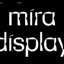 Mira Display by Mira Mayne, Bold, Refined Display Typeface for Standout Brands