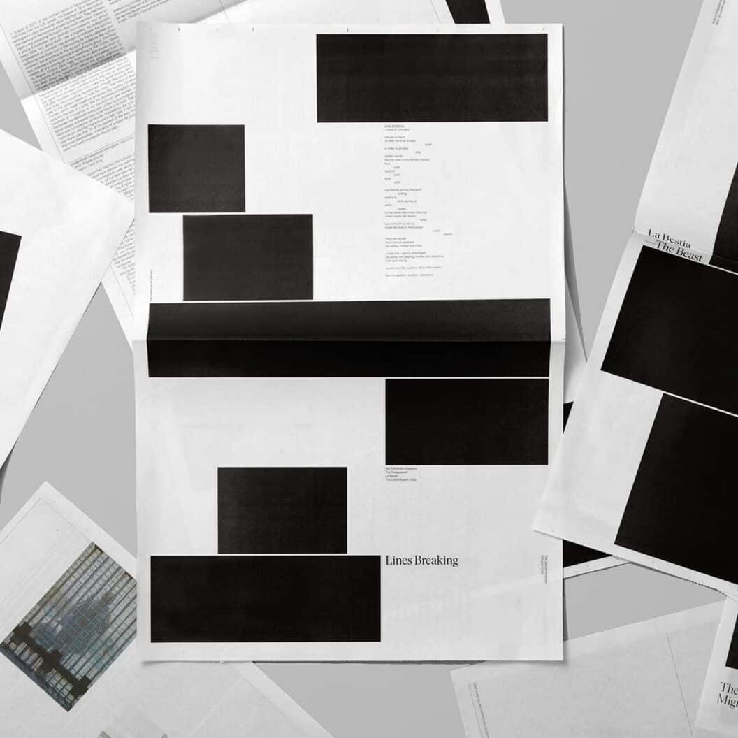 Underline Studio, Lines Breaking reimagines editorial design with striking typography