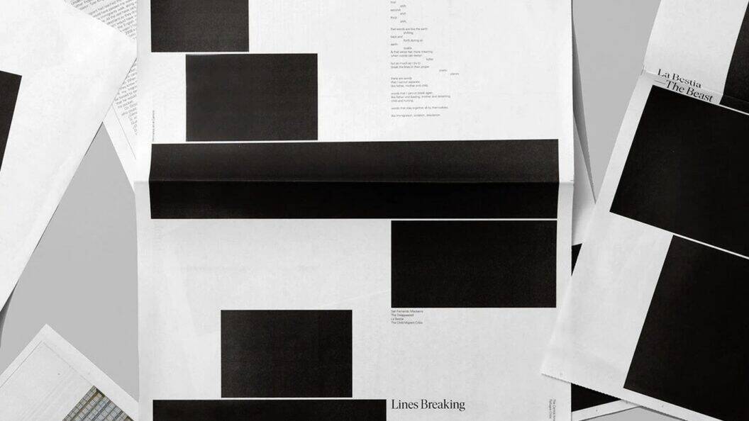 Underline Studio, Lines Breaking reimagines editorial design with striking typography