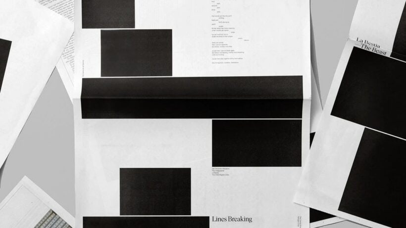 Underline Studio, Lines Breaking reimagines editorial design with striking typography