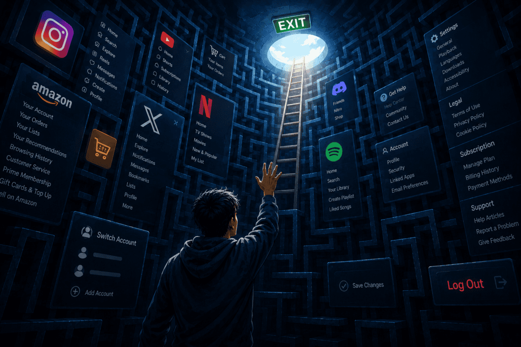 Why Big Tech Hides the Log Out Button, and How You Can Reclaim Control