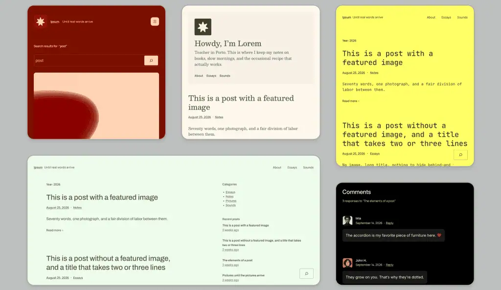 WordPress Ends 16-Year Tradition Today, Meet Ipsum the Bold New Default
