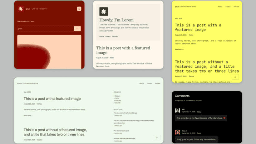 WordPress Ends 16-Year Tradition Today, Meet Ipsum the Bold New Default