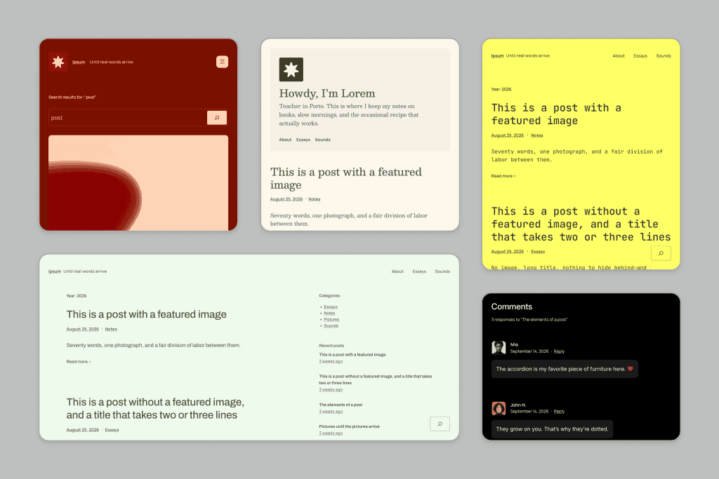 WordPress Ends 16-Year Tradition Today, Meet Ipsum the Bold New Default