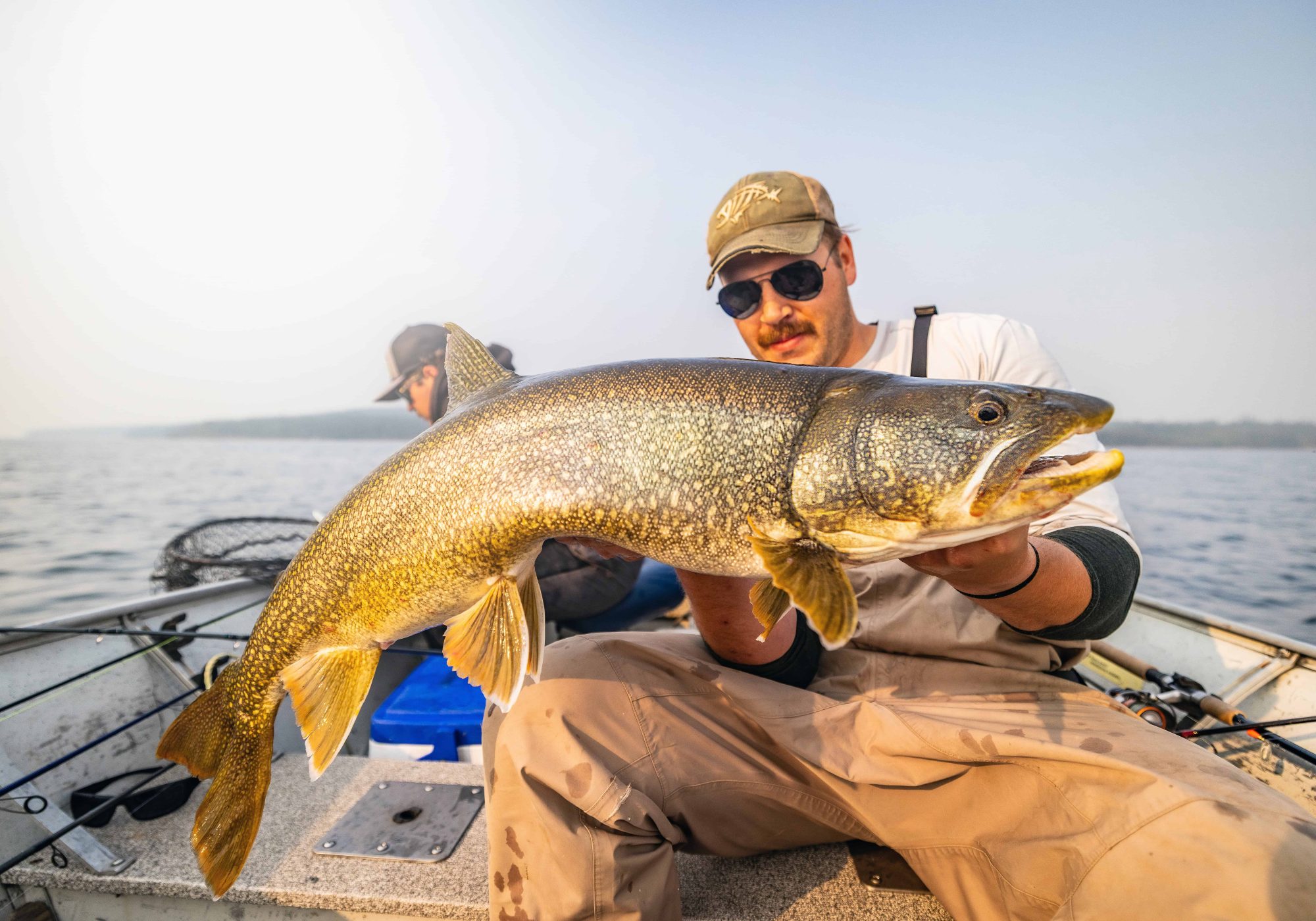 Lake Trout fishing at Hatchet Lake Lodge in Saskatchewan Canada